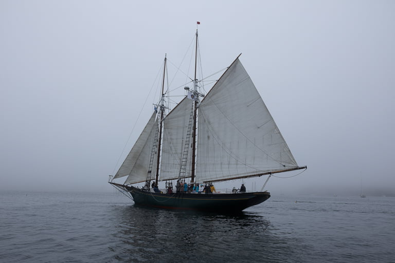 Windjammer Days sailing in fog