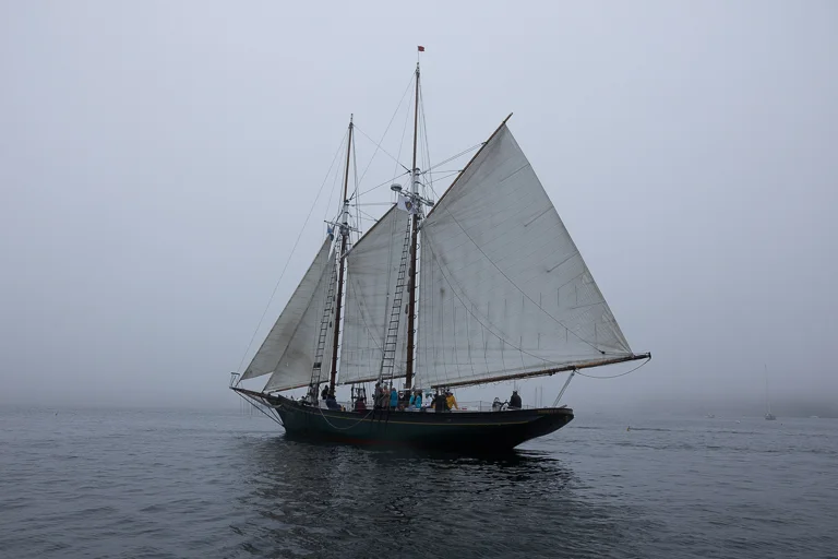 Windjammer Days sailing in fog