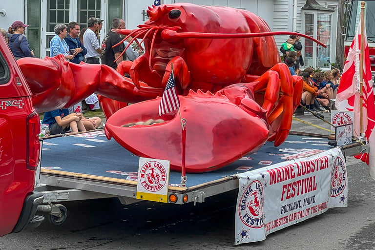 Maine lobster festival float