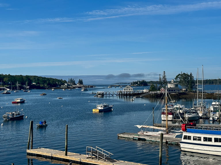 Boothbay Harbor seen from town center