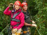 Sami and Ann Ziplining in Costa Rica