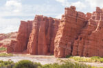 Castle walls rock formation in Quebrada de las Conchas